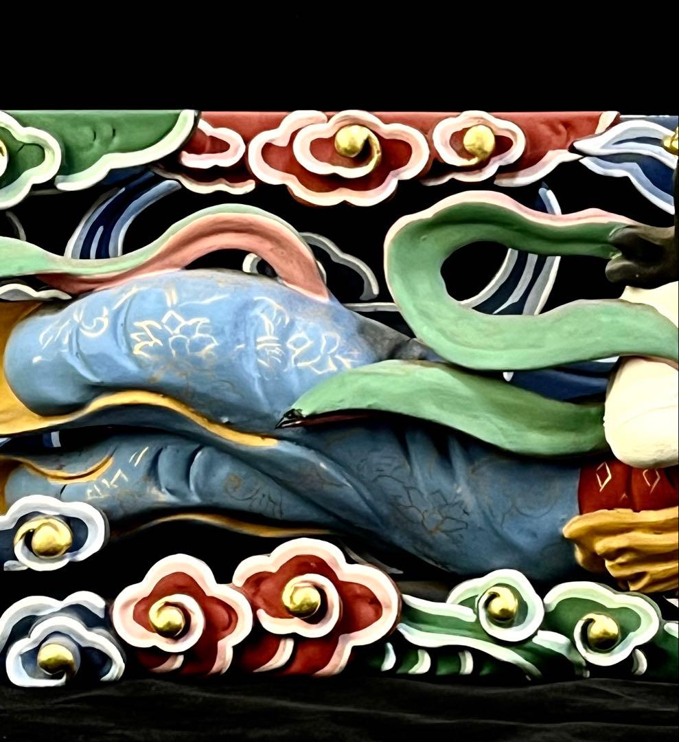 特価【欄間 天女】80cm 透かし彫り 美術的装飾 カラー 天からの守護