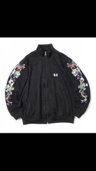 20AW CHAOS EMBROIDERY SUEDE TRACKJACKET