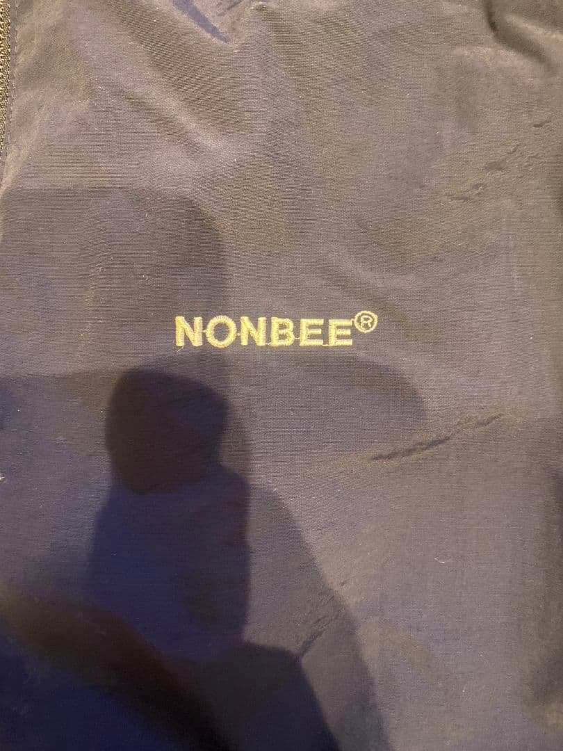 NONBEE メンズ セットアップ ワンポイント刺繍 ナイロンジャケット