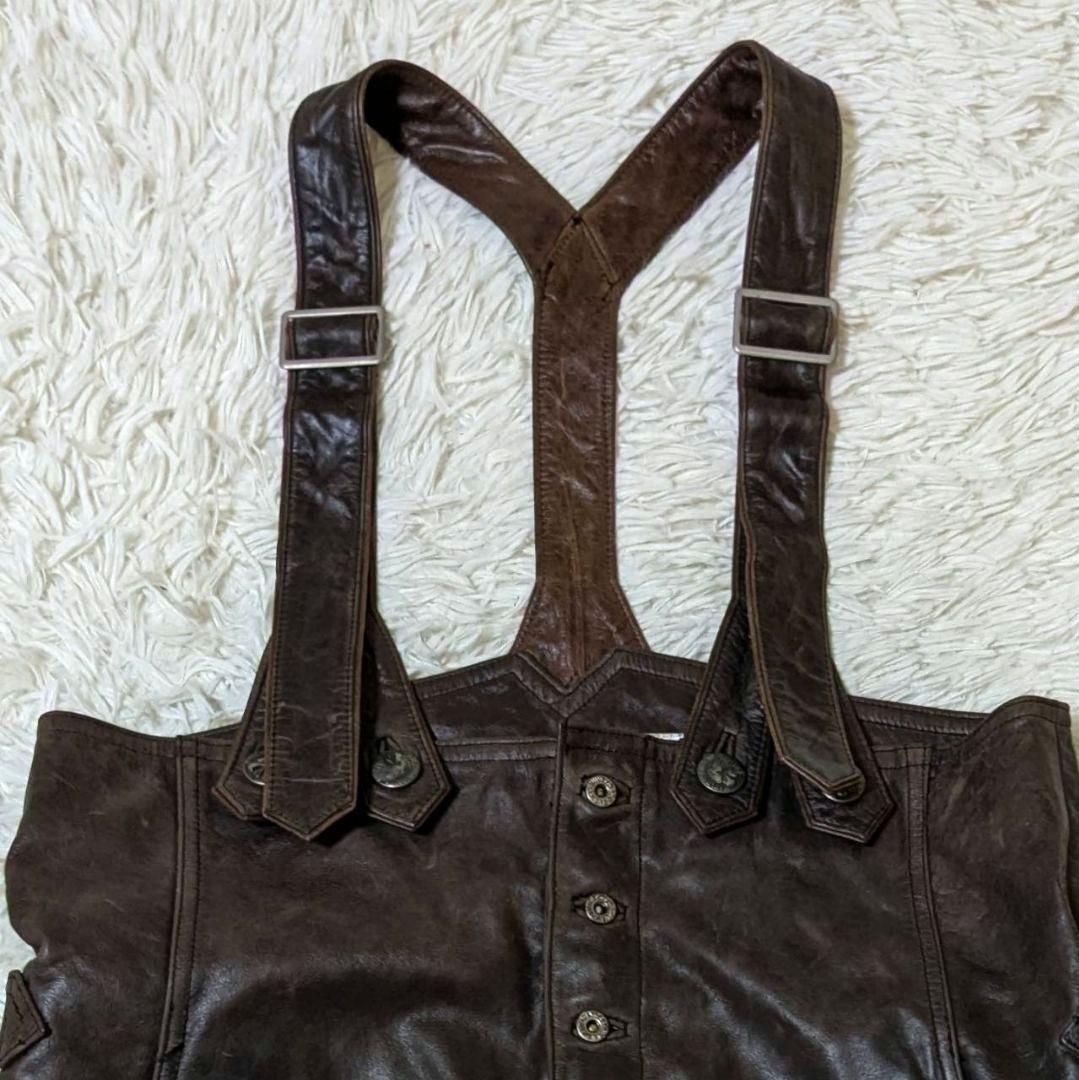 絶賛断捨離テン様専用 ハーレーダビッドソン オーバーオール 本革