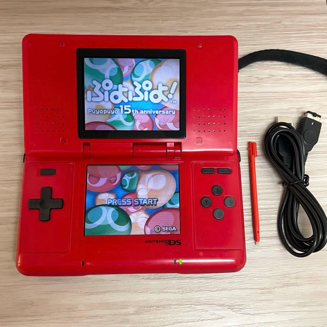 動作確認済】初代DS本体 ニンテンドーDS AGS002 レッド赤 - メルカリ