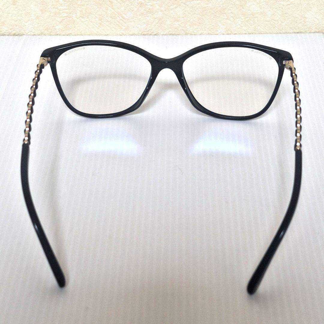 CHANEL スクエアシェイプ ブルーライトカット メガネ アイウェア