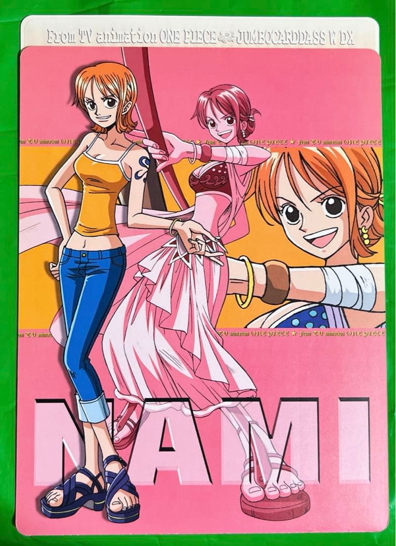 ワンピース ジャンボカードダス ナミ ビビ ステッカー ONE PIECE未使用