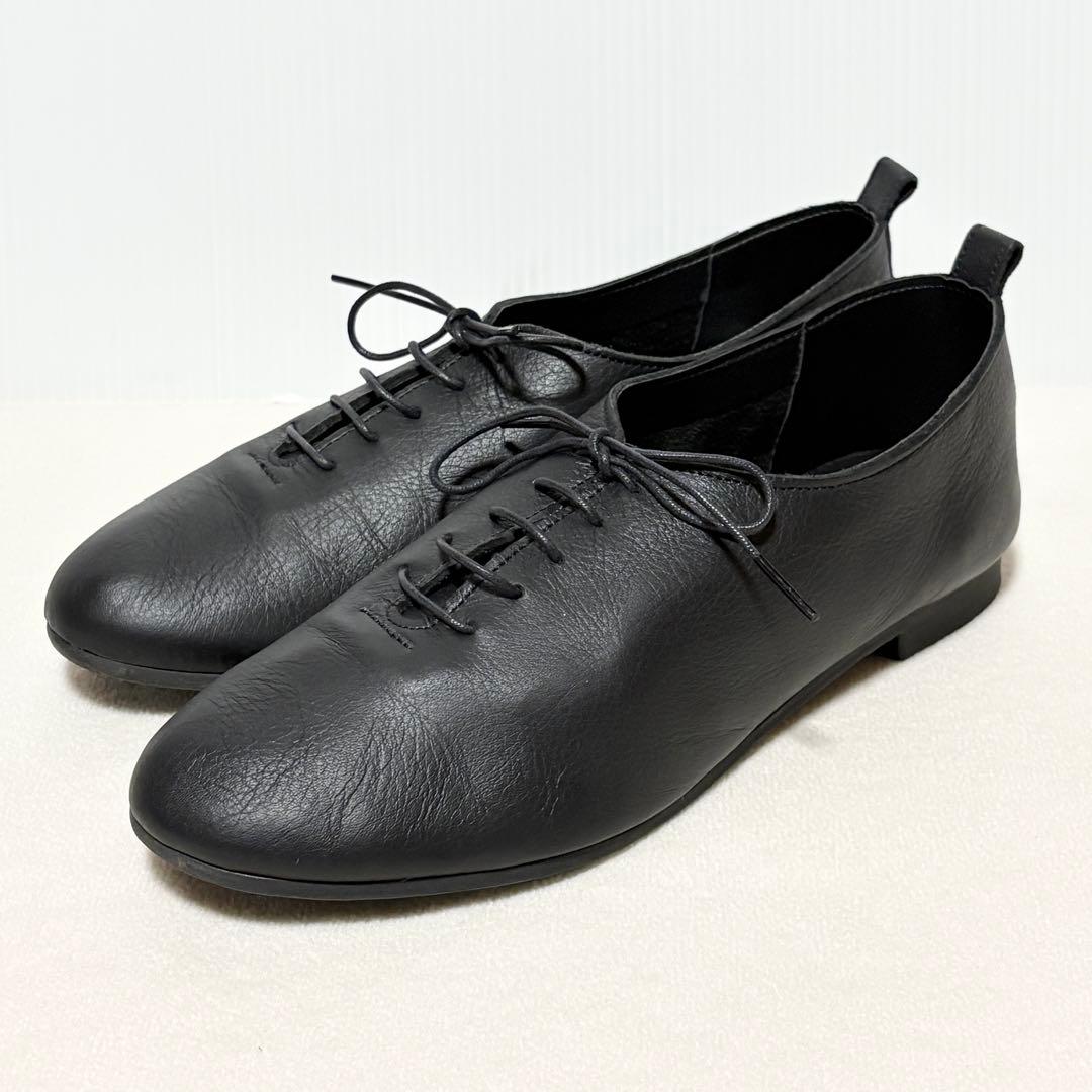 未使用級☆Recipe レシピ レースアップシューズ レザー 25.0cm