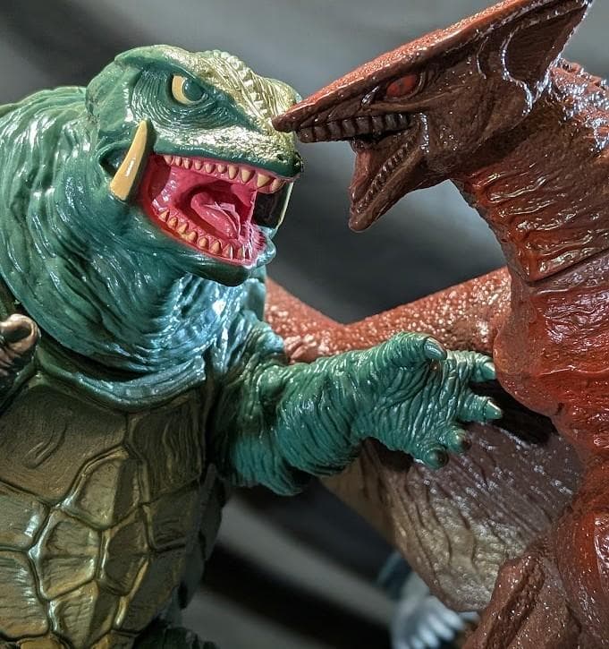 平成ガメラ＆対戦怪獣（バンダイ）ソフビフィギュア7体セット - メルカリ