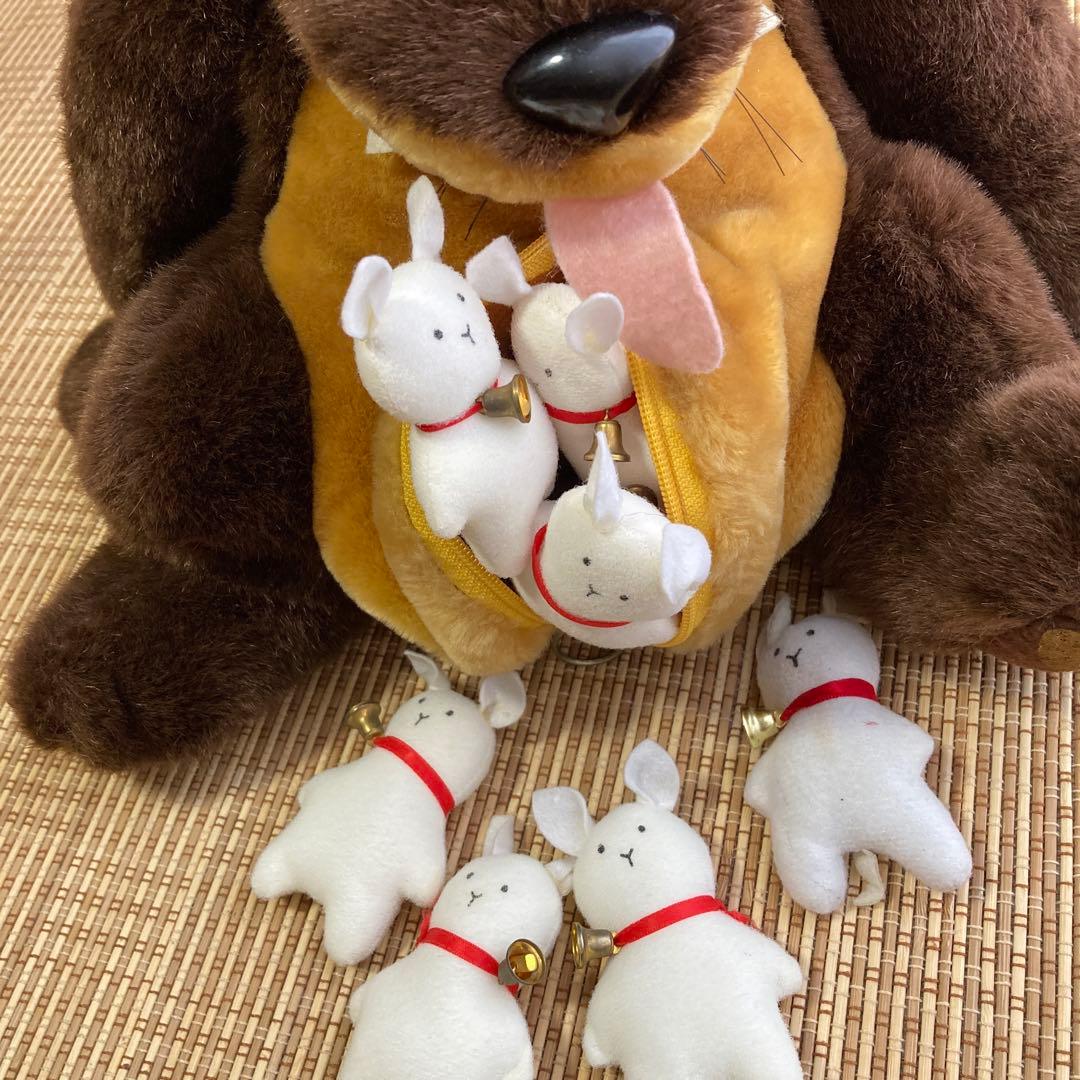 フ*ラ様 おおかみとしちひきのこやぎ ぬいぐるみ オオカミと七匹の