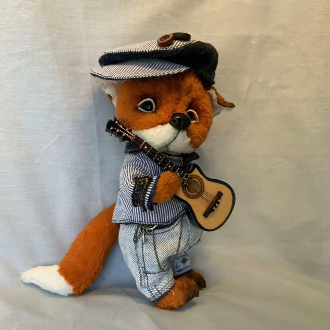 海の上の音楽家 キツネ アーティストベア 海外作家様 ハンドメイド