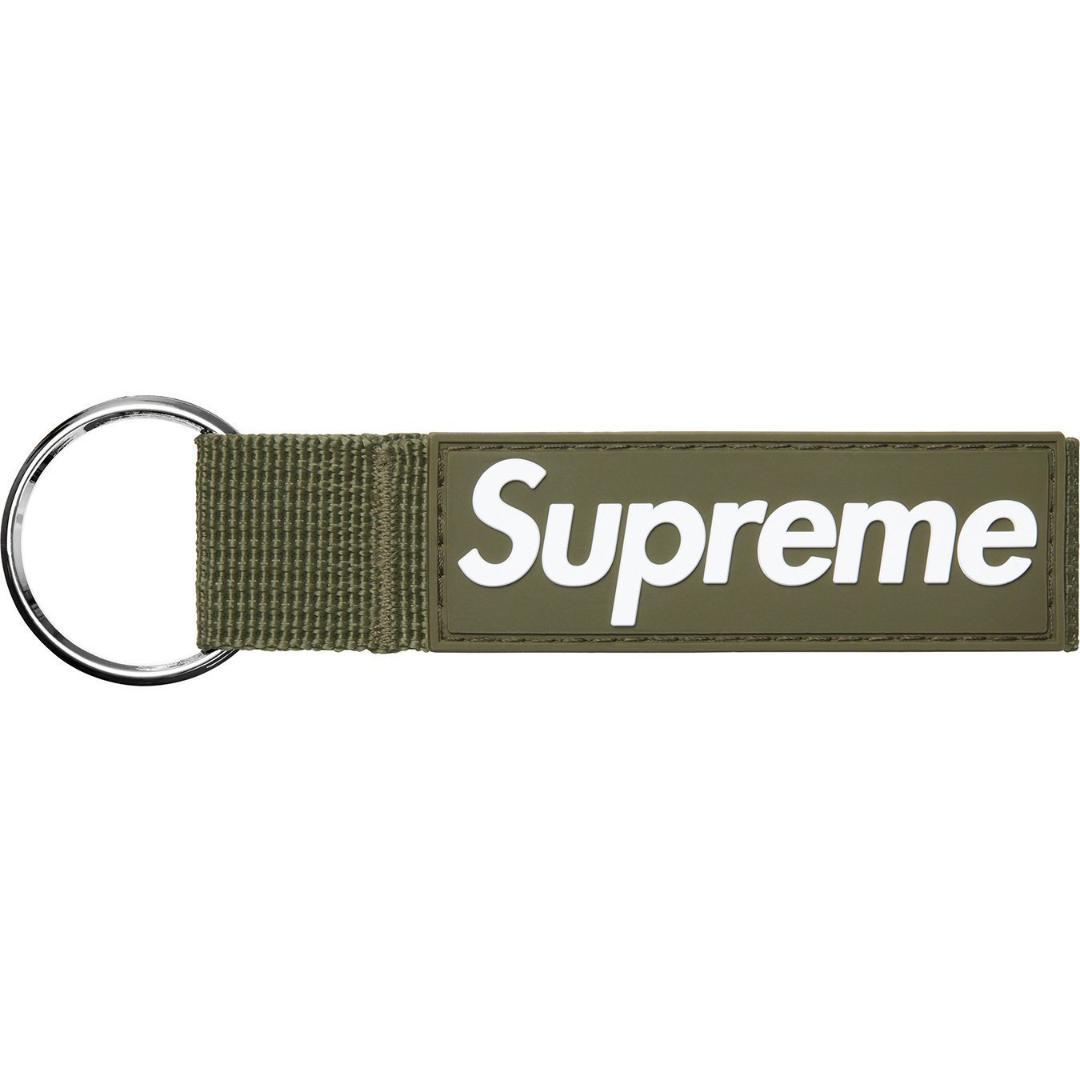 Supreme Webbing Keychain キーチェーン キーホルダー 緑 - メルカリ