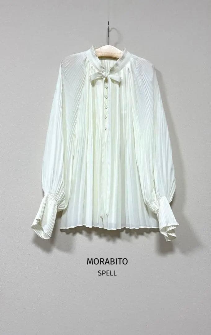 MORABITO モラビト《 SPELLスペル 》プリーツ&ライトシアーブラウス