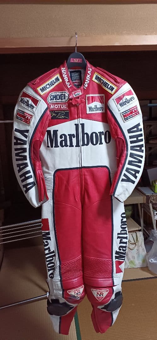 ☆ウェインレイニー☆マルボロヤマハ☆革ツナギ☆南海部品☆ナンカイ