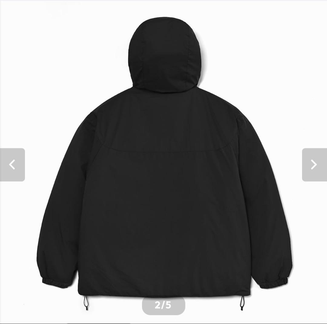 ENNOYとスタイリスト私物 PADDED NYLON HOODIE BLACK - メルカリ