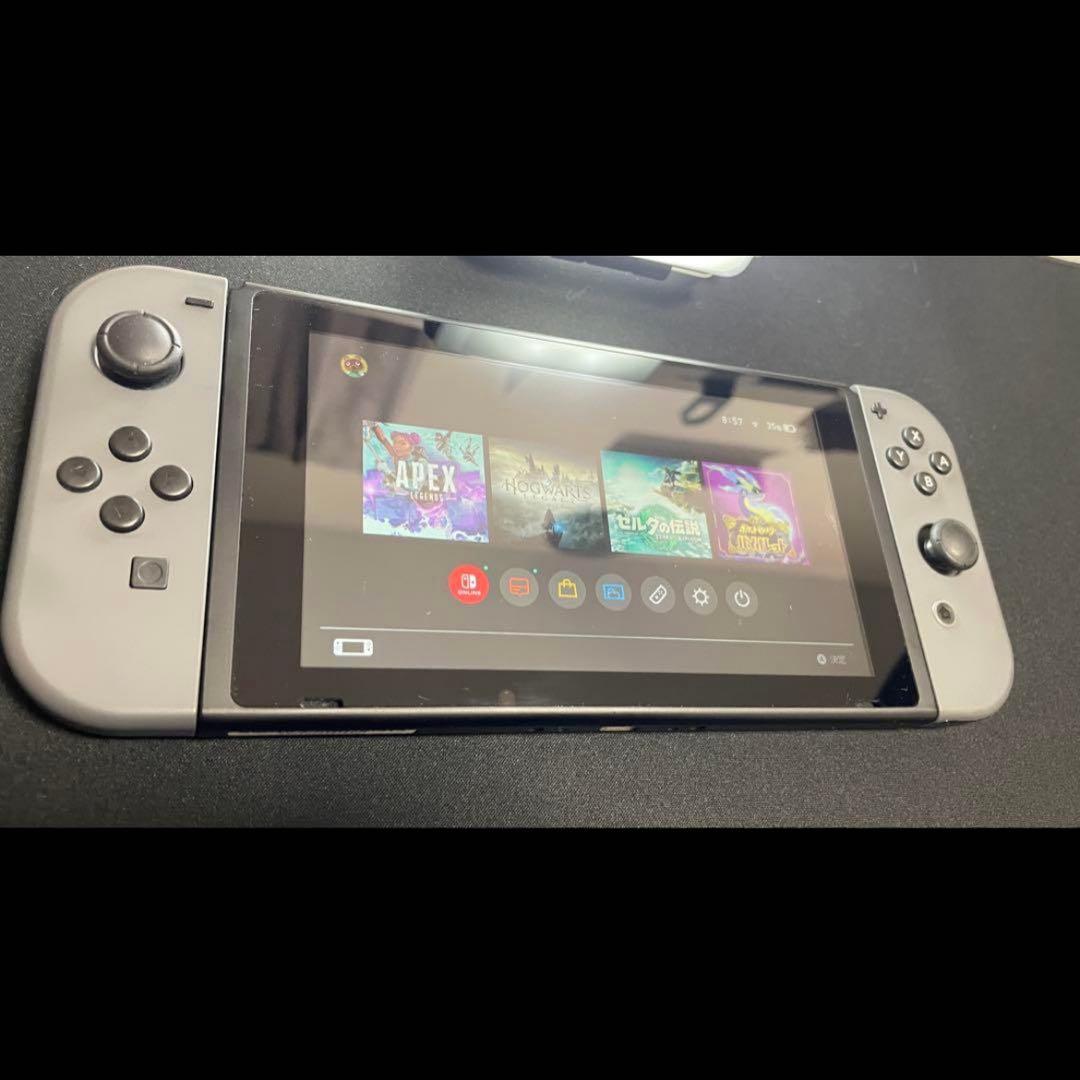 Nintendo Switch グレー 本体 付属品付き Nintendo Switch 本体 グレー 付属品完備 ケース付き - メルカリ