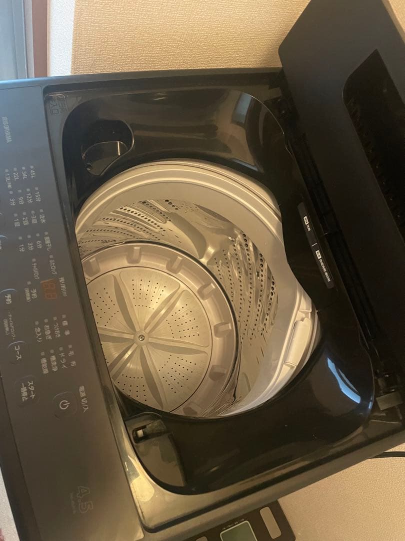 【引取】アイリスオーヤマ 洗濯機 4.5kg ブラック TNI-45A1-B