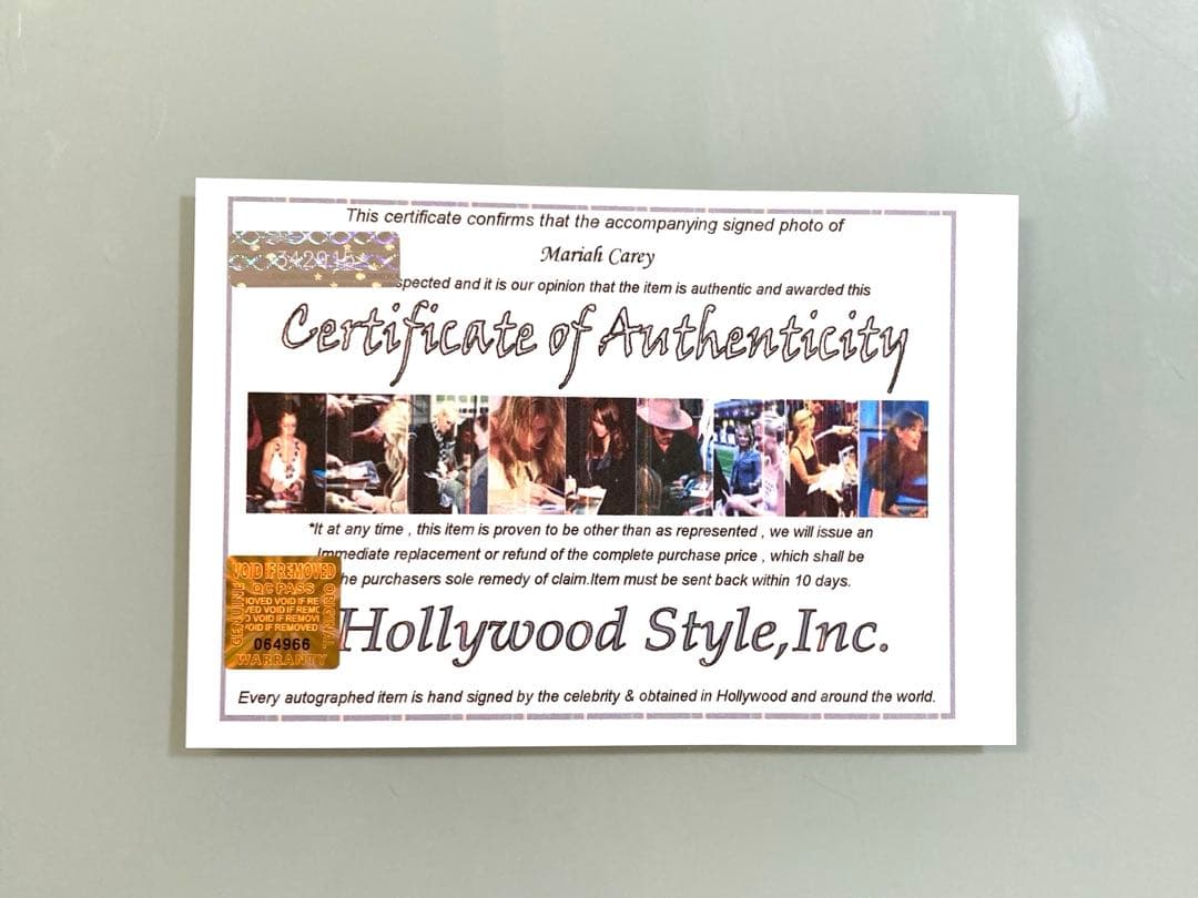 マライア・キャリー直筆サイン入り2Lサイズ写真…Mariah Carey… - メルカリ