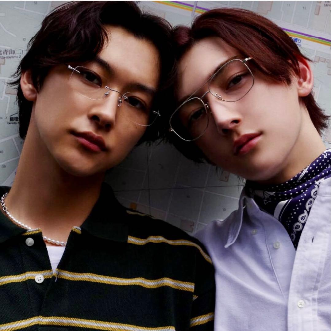 本多大夢 リムレスメガネ 度なし クリアレンズ JINS ROIROM 極美品