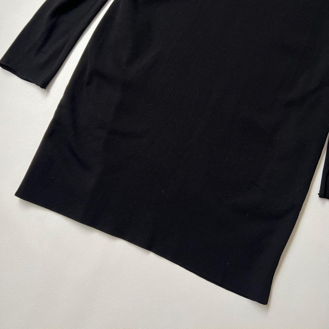 美品 Foxey フォクシー ニットワンピース パワーショルダー ブラック