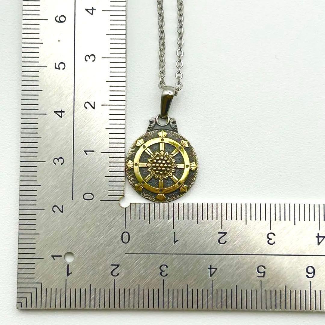 真言宗総本山伝燈 真如苑 しんにょえん 仏法輪 シルバー 純銀金張