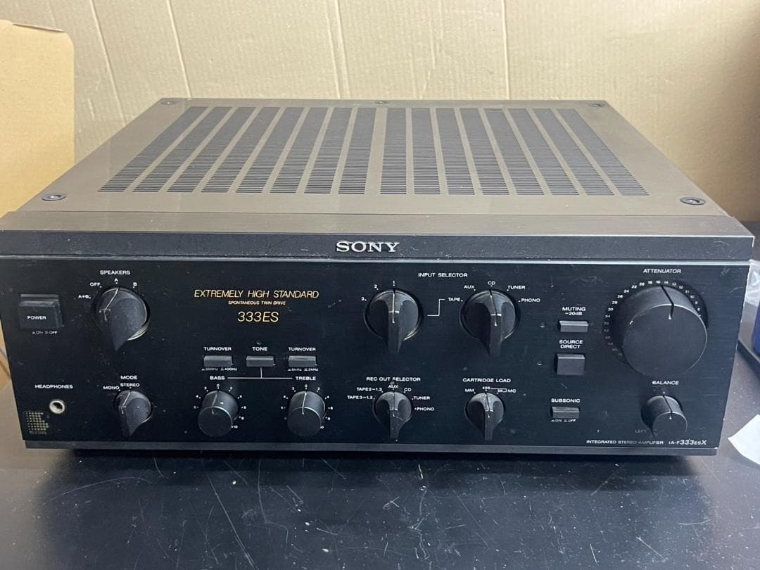 SONY TA-F333ESX プリメインアンプ SONY TA-F333ESXのレビュー B級オーディオ・ファン