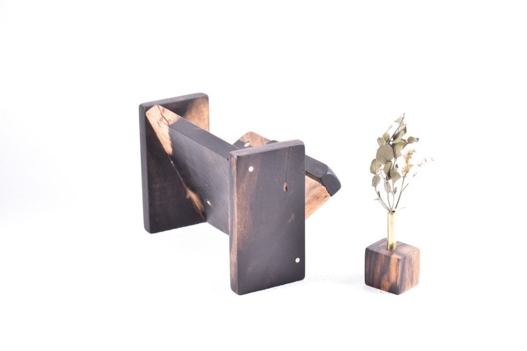 No.359屋久杉虎杢のトレーと黒柿の名刺ホルダー - メルカリ