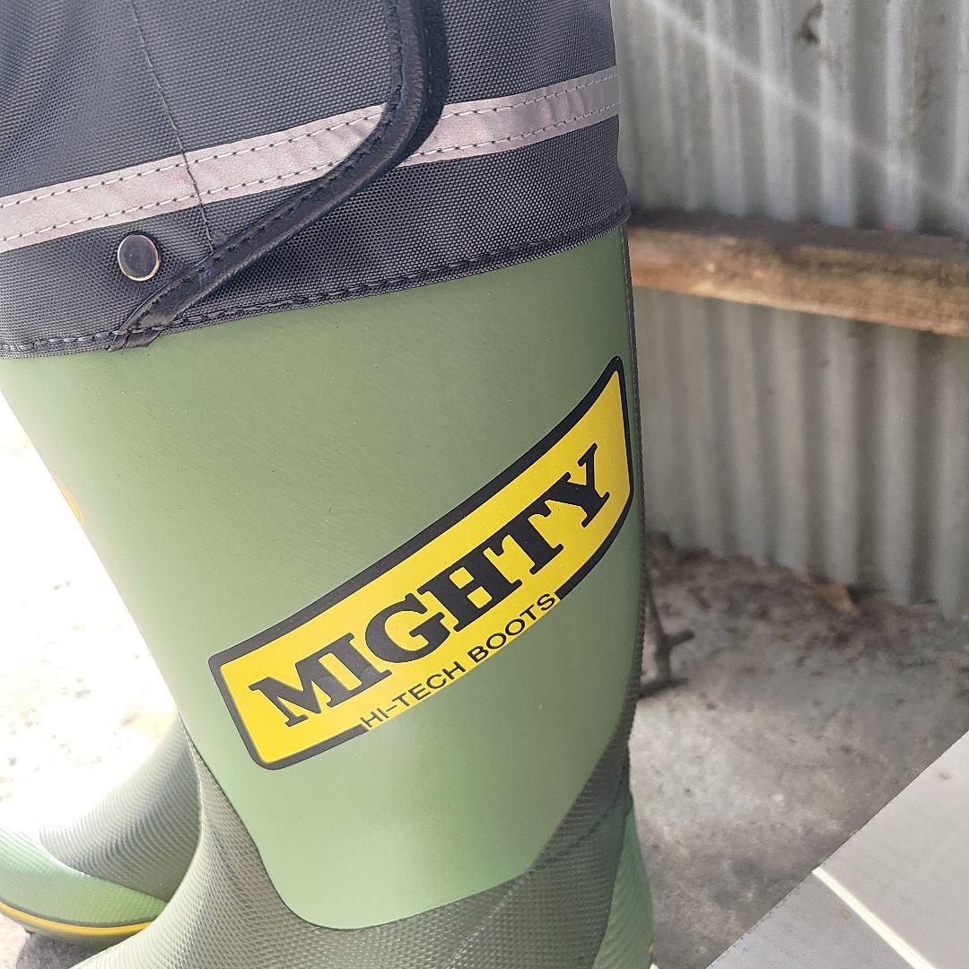 【試着のみ・美品】大同石油・MIGHTY ブーツ　スパイク 25.5cm 日本製