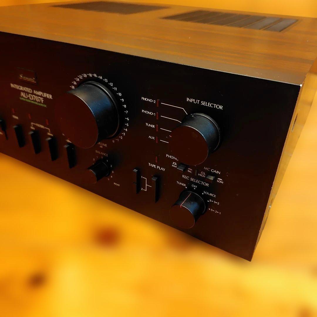 サンスイ プリメインアンプAU-D707F(プチリペア訳あり品)#5 - アンプ