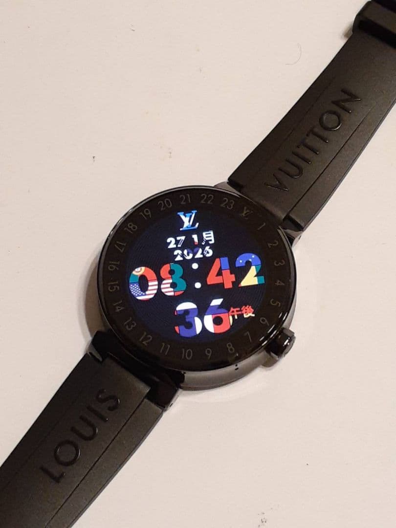 美品 ルイヴィトン タンブール ホライゾン QA002Z 腕時計 - メルカリ