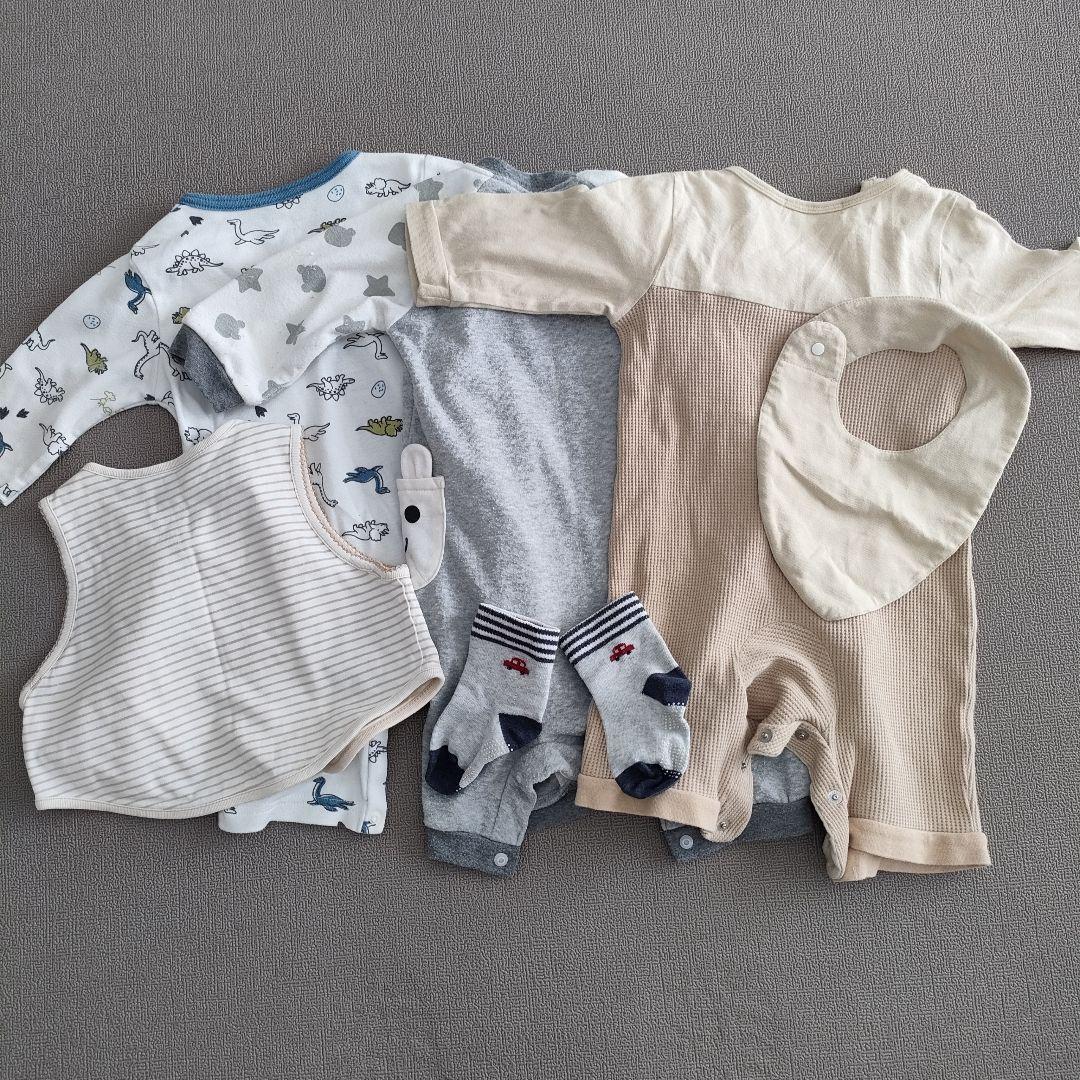 60-70 ロンパースセット オマケつき - メルカリ