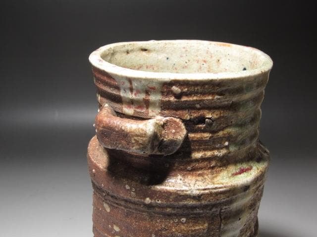 セール】☆ 本阿弥光甫（空中） 伊賀写花入 裏千家十代認徳斎の花押