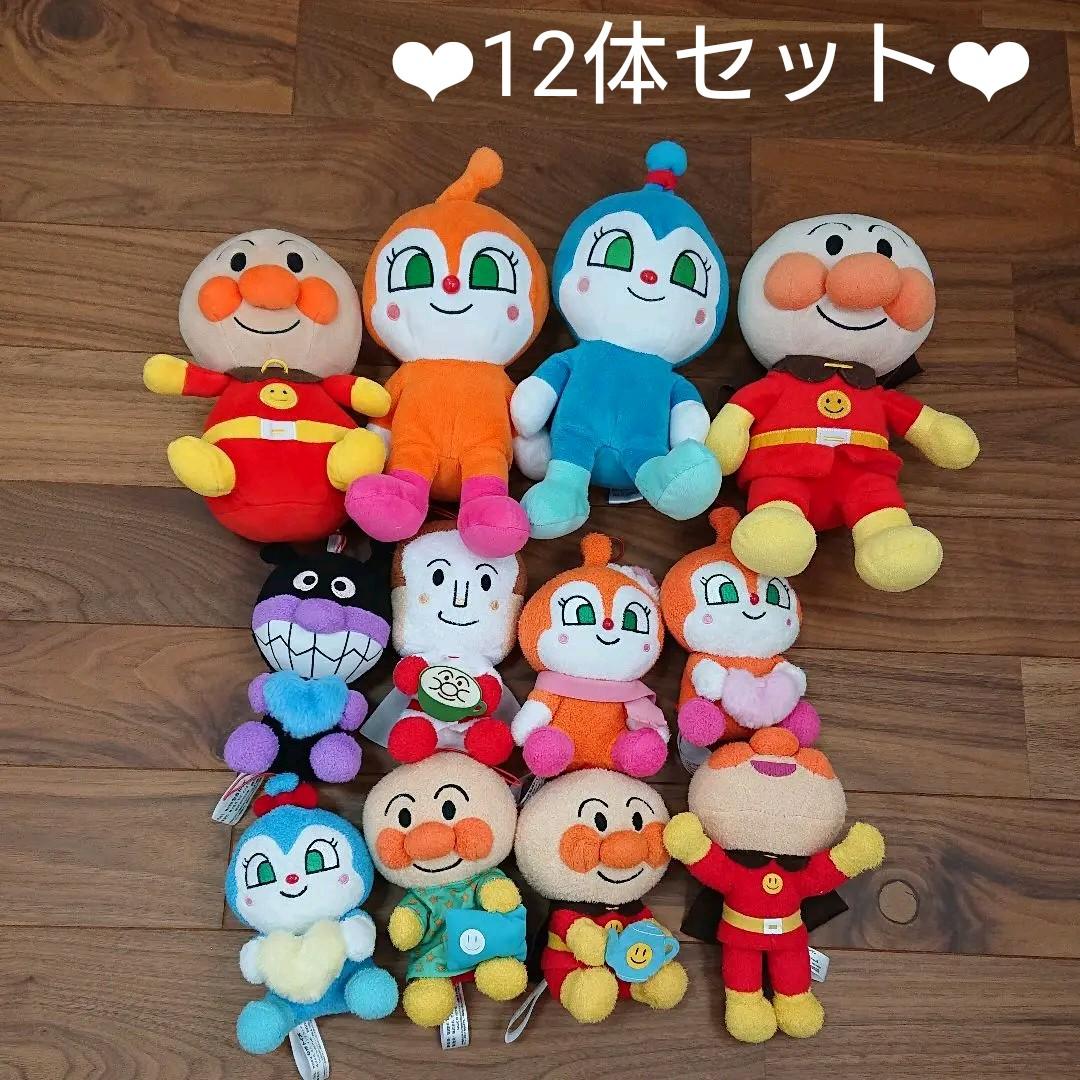 アンパンマンと仲間たちぬいぐるみ12体セット♡ - メルカリ