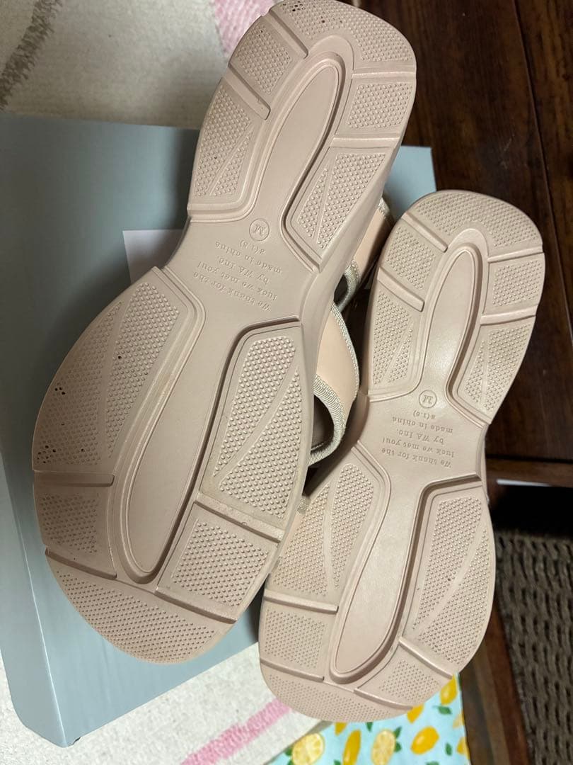 卑弥呼　スポーツサンダル　M 23.5cm ベージュ