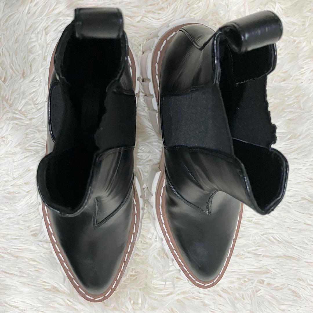 STELLA McCARTNEY エミリーブーツ サイドゴア 23cm ブラック - 靴