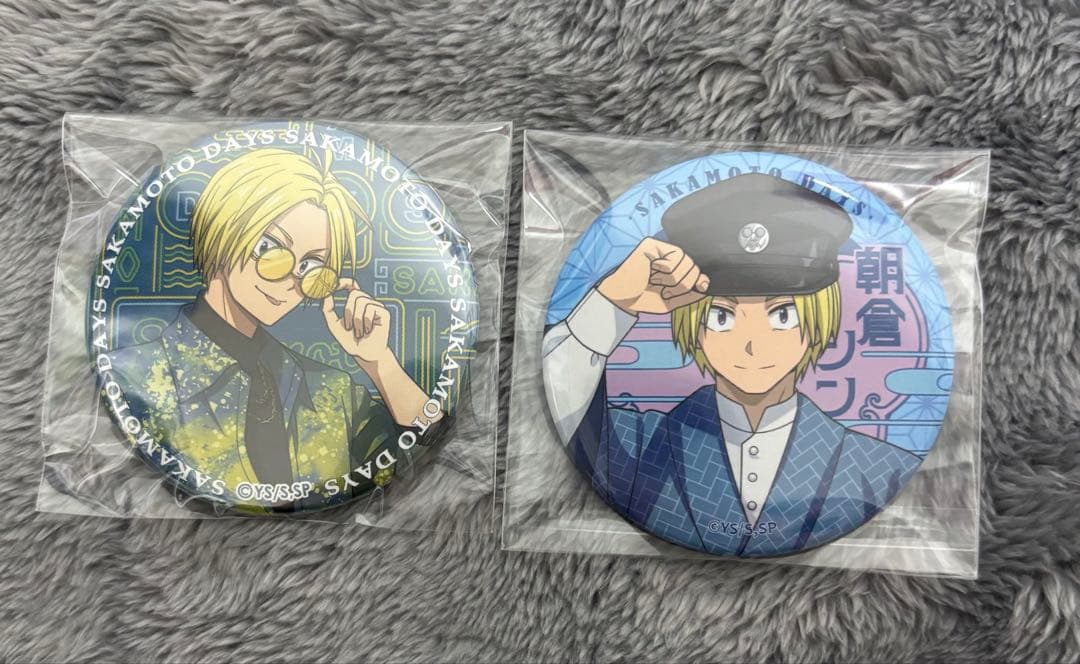 サカモトデイズ ASIAN STREET STYLE 和風モダン缶バッジ朝倉シン