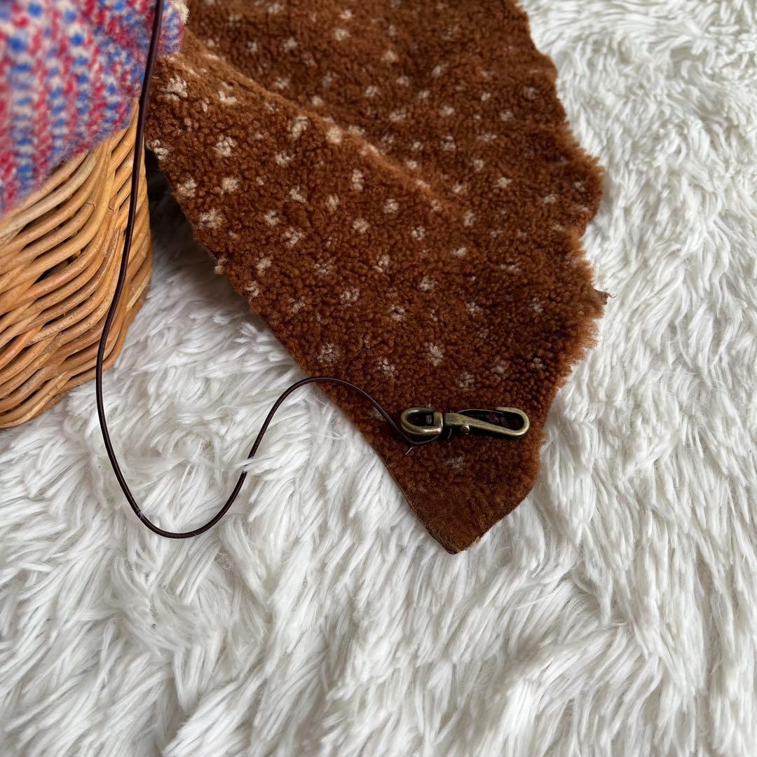 エバゴス かごバッグ 紅籘 ムートンレザー被せ ハリスツイード - メルカリ