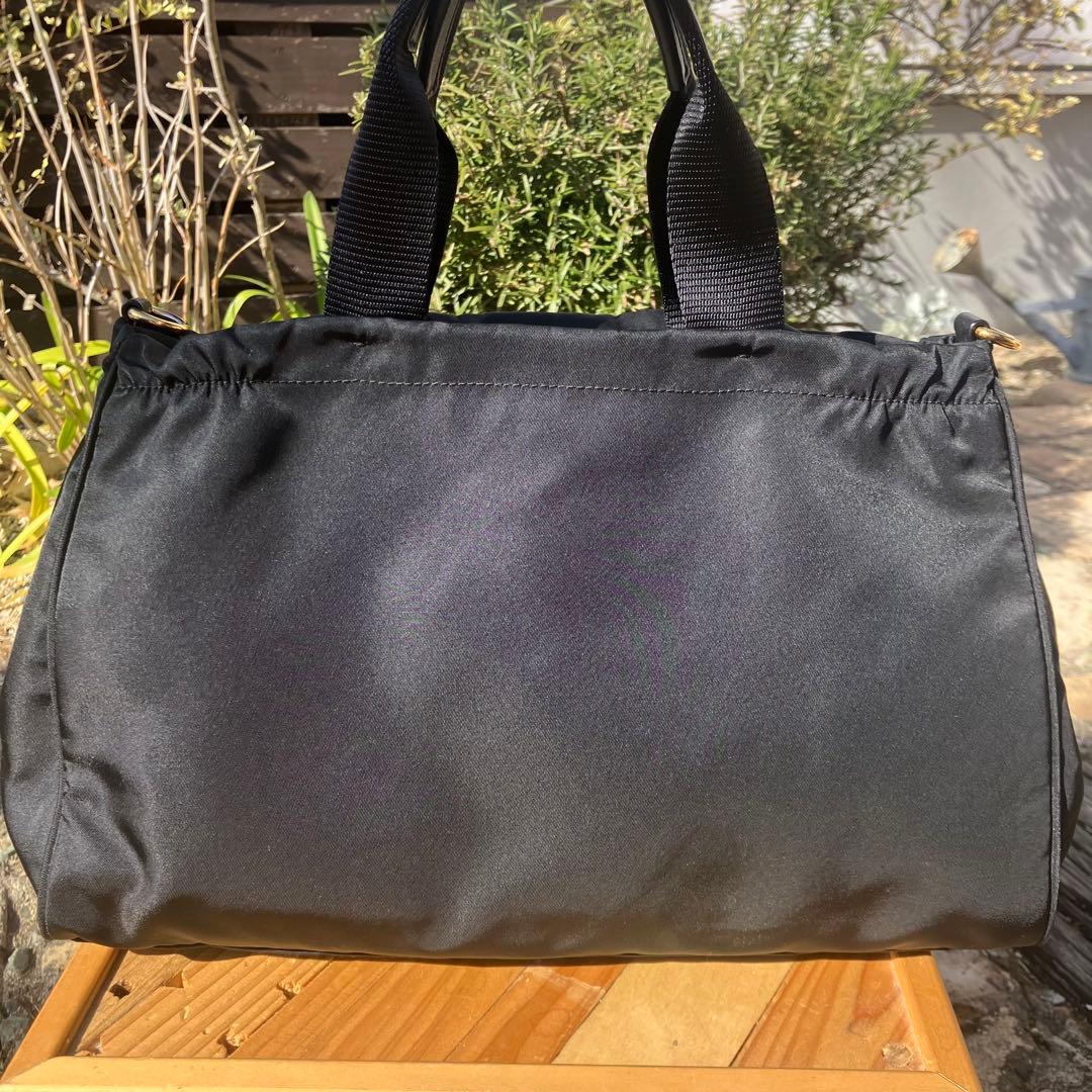 ✨極美品✨PRADA プラダ ナイロン ギャザー ショルダーバッグ 7-39