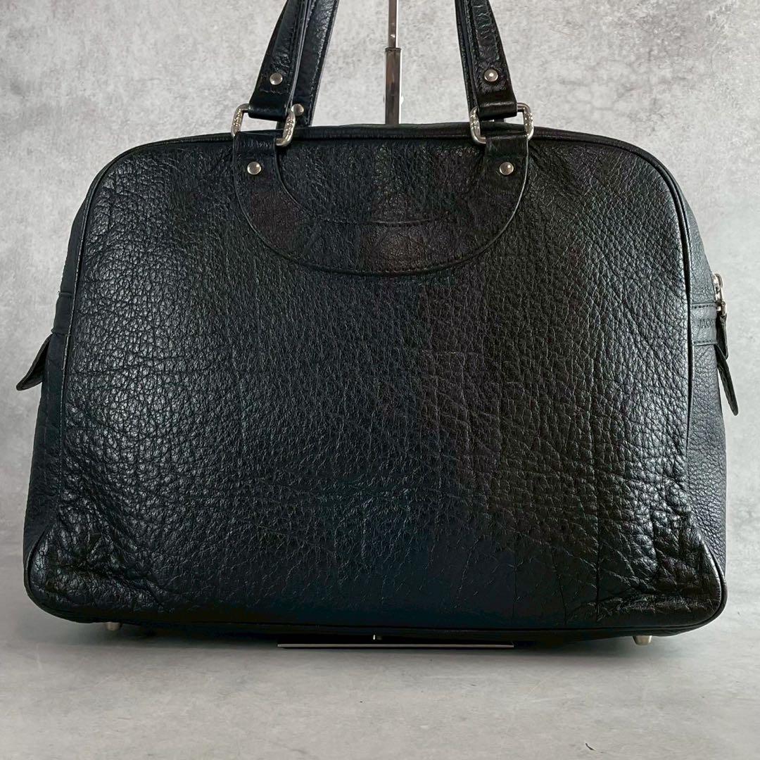 美品】ジャックルコー リスボン ハンドバッグ シボ革 オールレザー