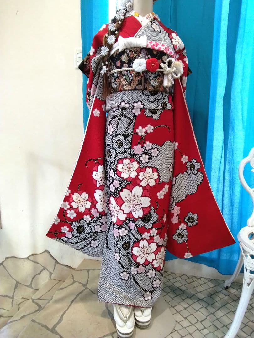 【専用です‼️】振袖フルセット、正絹絞り振袖、成人式、ガード加工 楽天市場】【モデル画像そのままレンタル/30日プラン】成人式 正絹