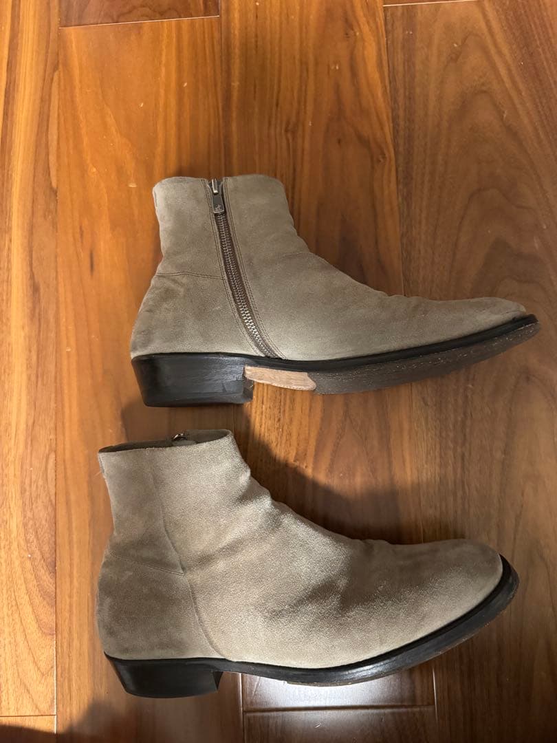 EARLE アール サイドジップ スエードブーツ 43 27.5cm 革靴