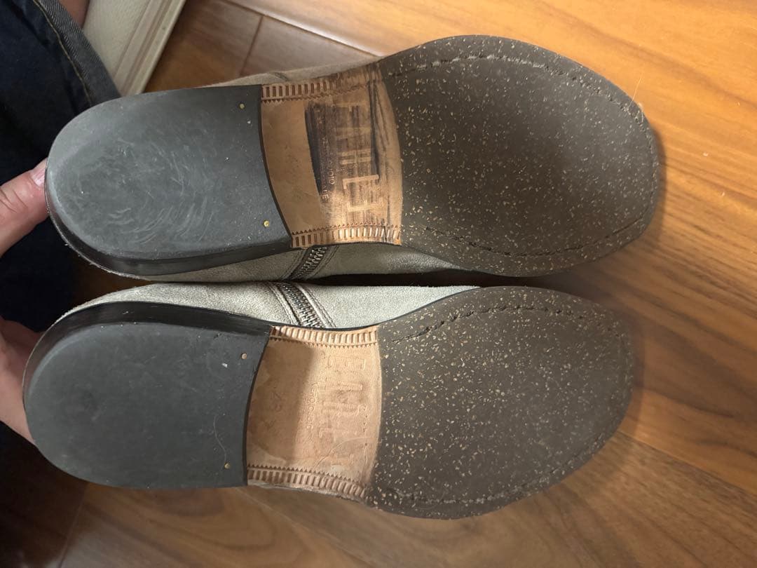 EARLE アール サイドジップ スエードブーツ 43 27.5cm 革靴