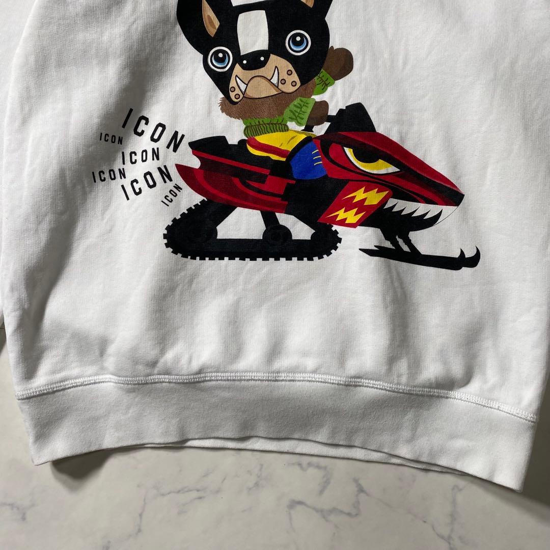 美品】ディースクエアード スウェット CHIRO 21AW プリント ICON