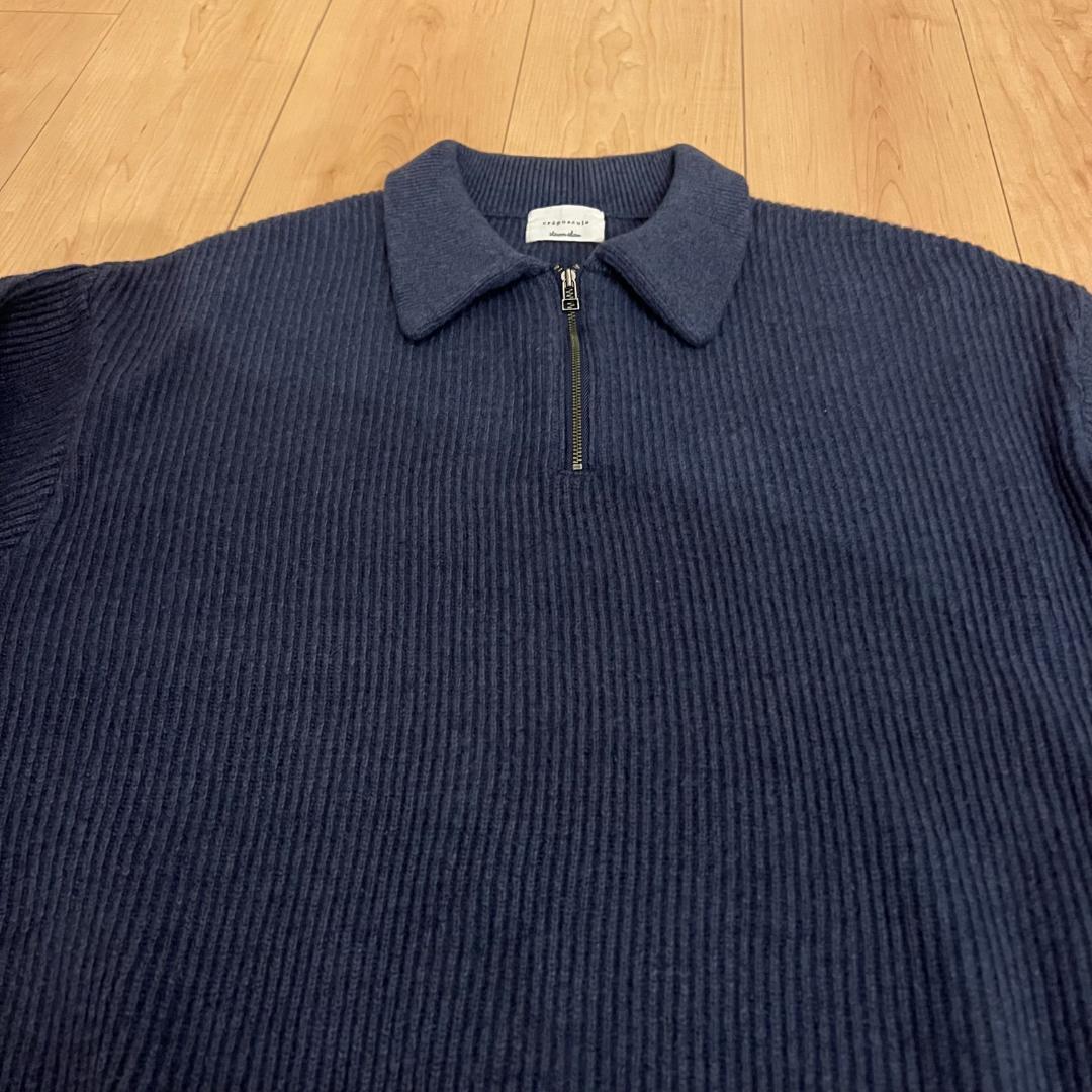 22aw Crepuscule x Steven Alan Zip Polo 1 - メルカリ