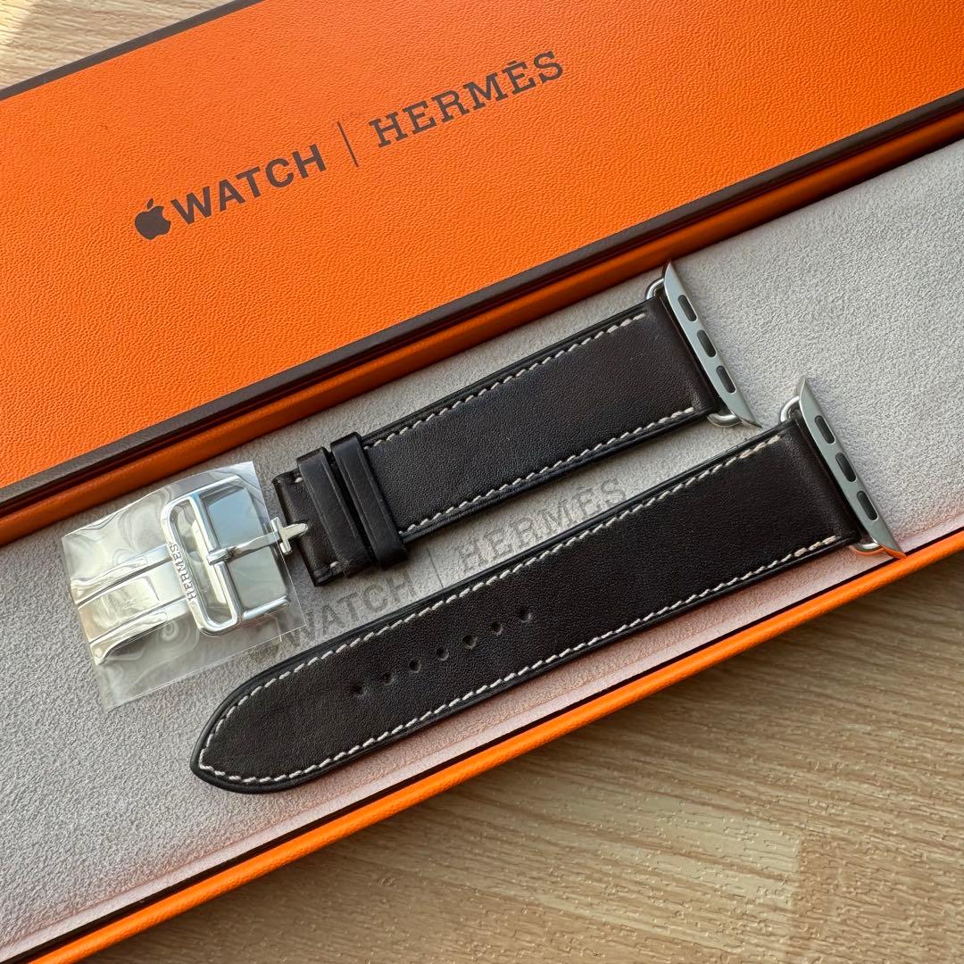 2277 Apple Watch エルメス エベンヌ ディプロイアント バックル