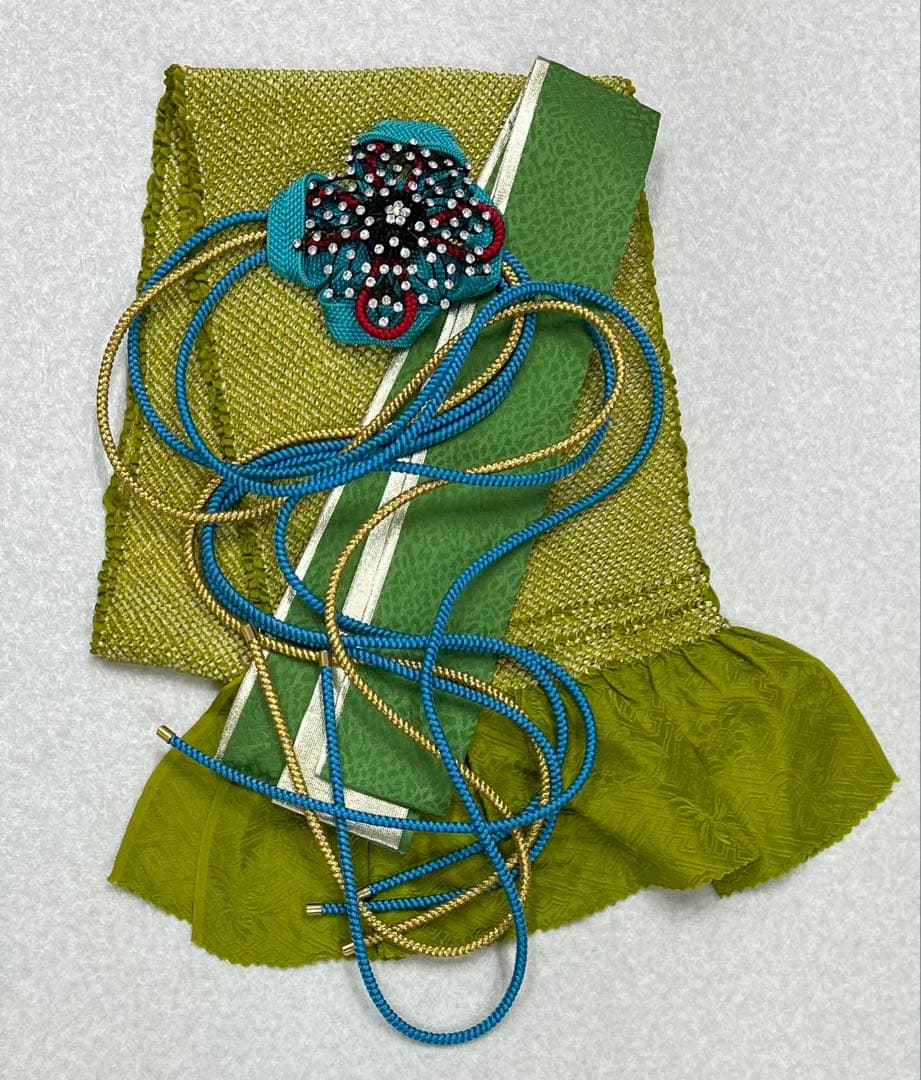 振り袖 フルセット 別誂長襦袢 辻ヶ花 金彩加工 成人式 暈し 辛子色