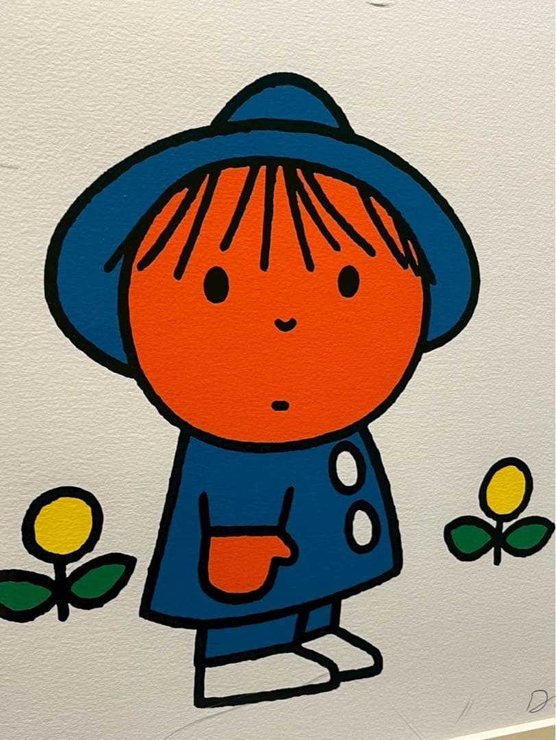 ディック・ブルーナ「フラワー」オリジナルリトグラフ 直筆サイン