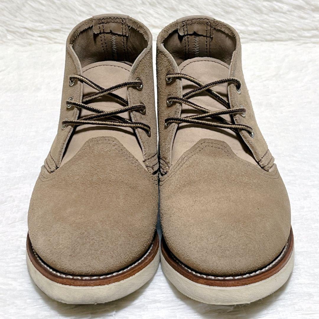 極美品】レッドウィング 3143 ワークチャッカブーツ スエード 26cm
