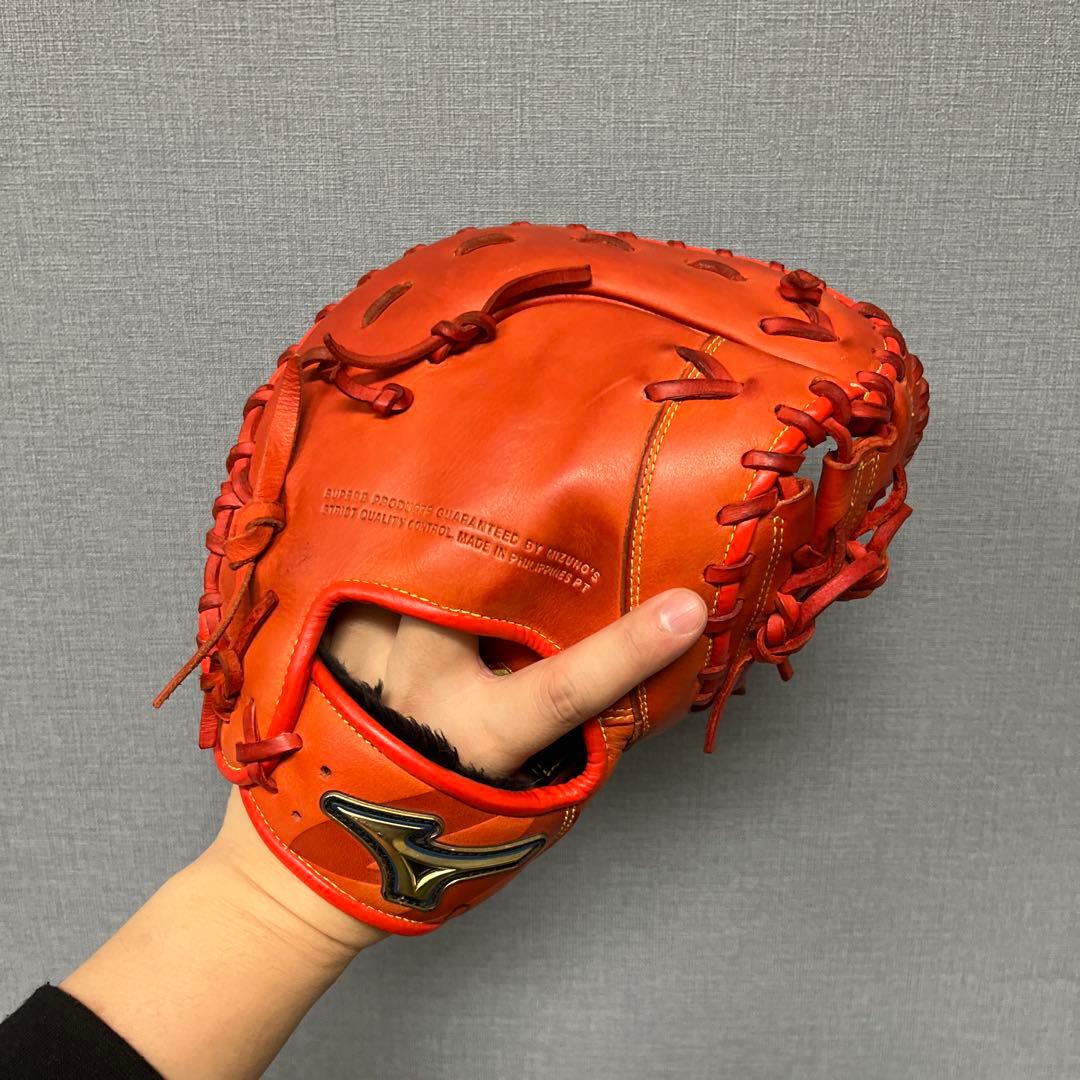 1217 ミズノ セレクトナイン 山川モデル 型抜群 軟式少年 ファースト