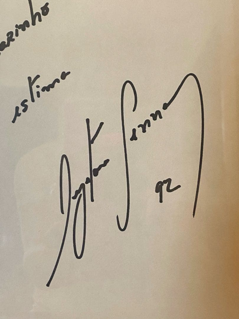 1992年第2期HONDA F1撤退メモリアル アイルトンセナ直筆サイン入額装品