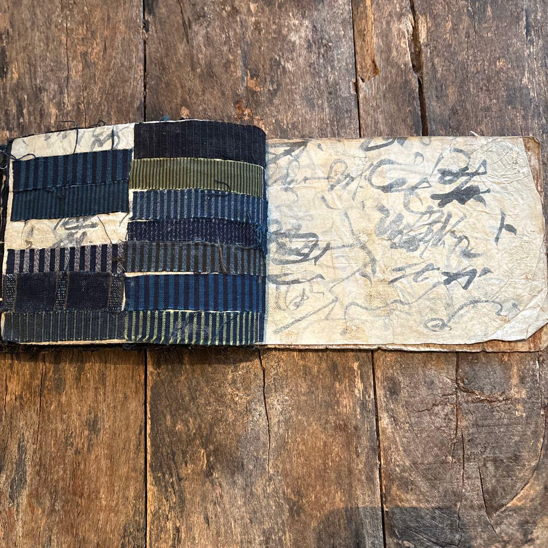 SALE⏬希少◇縞帳 古布 縞 襤褸