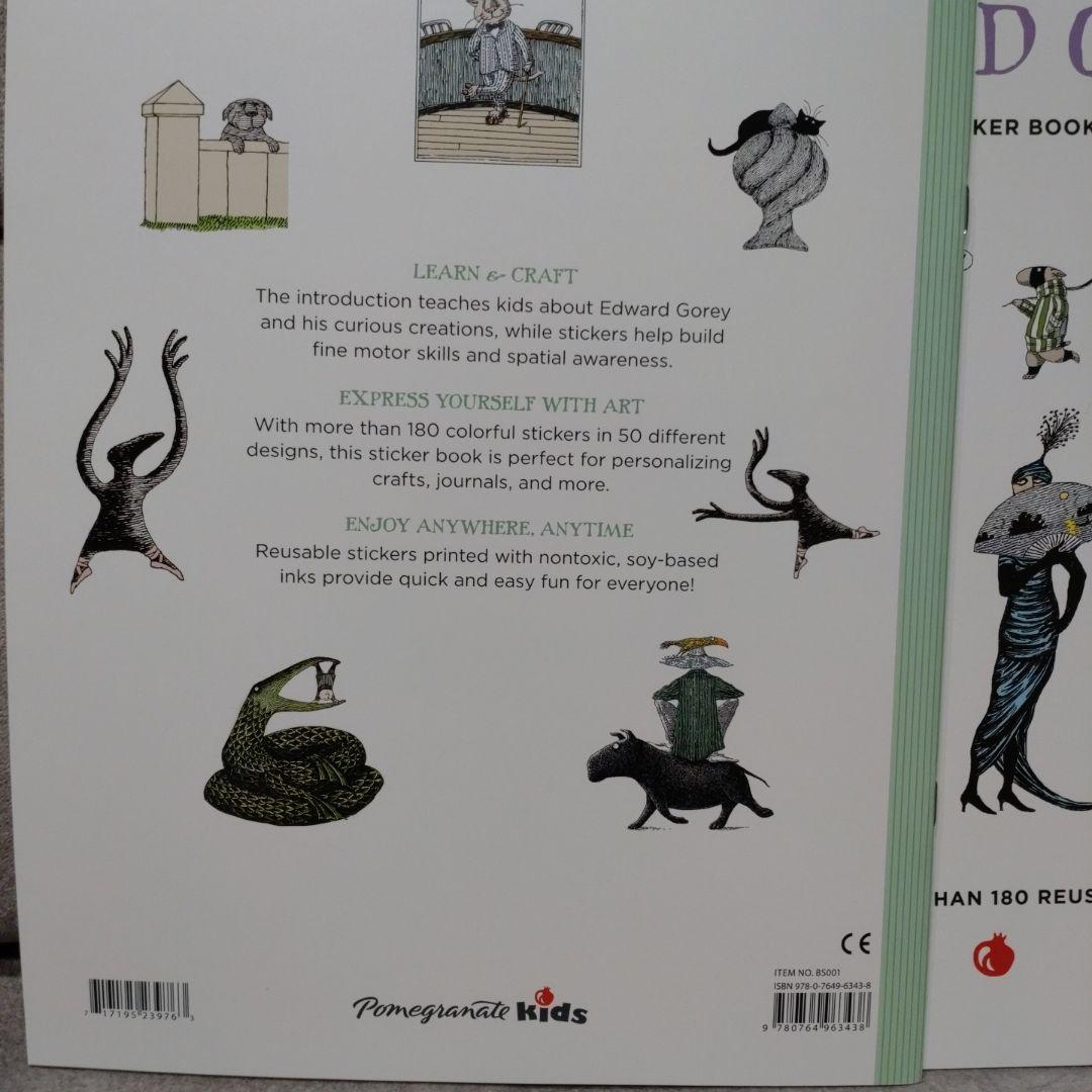 EDWARD GOREY STICKER BOOK エドワード・ゴーリー シール - メルカリ