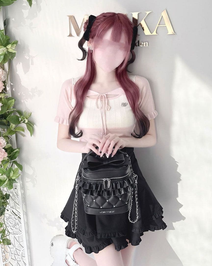 ♡ HONEYMEW ビッグリボンバニティショルダー ♡ - メルカリ