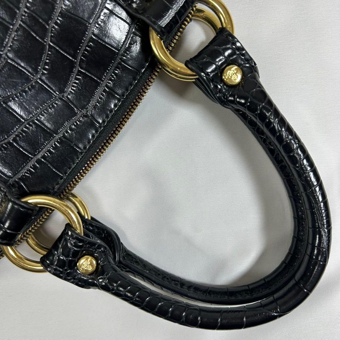 極美品】ヴィヴィアンウエストウッド オーブ 2way ハンドバッグ クロコ